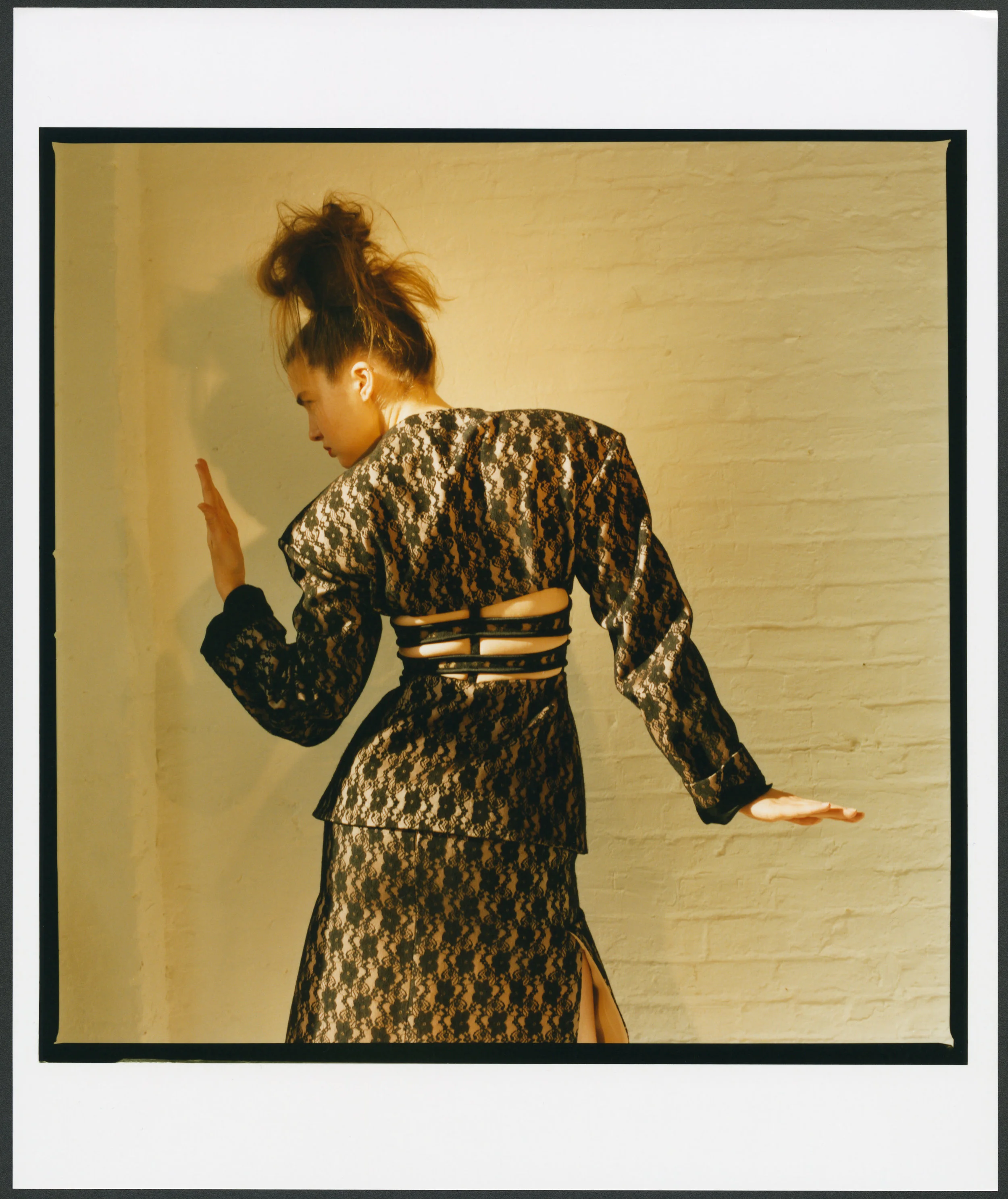 CHRISTOPHER KANE jacket and skirt.
