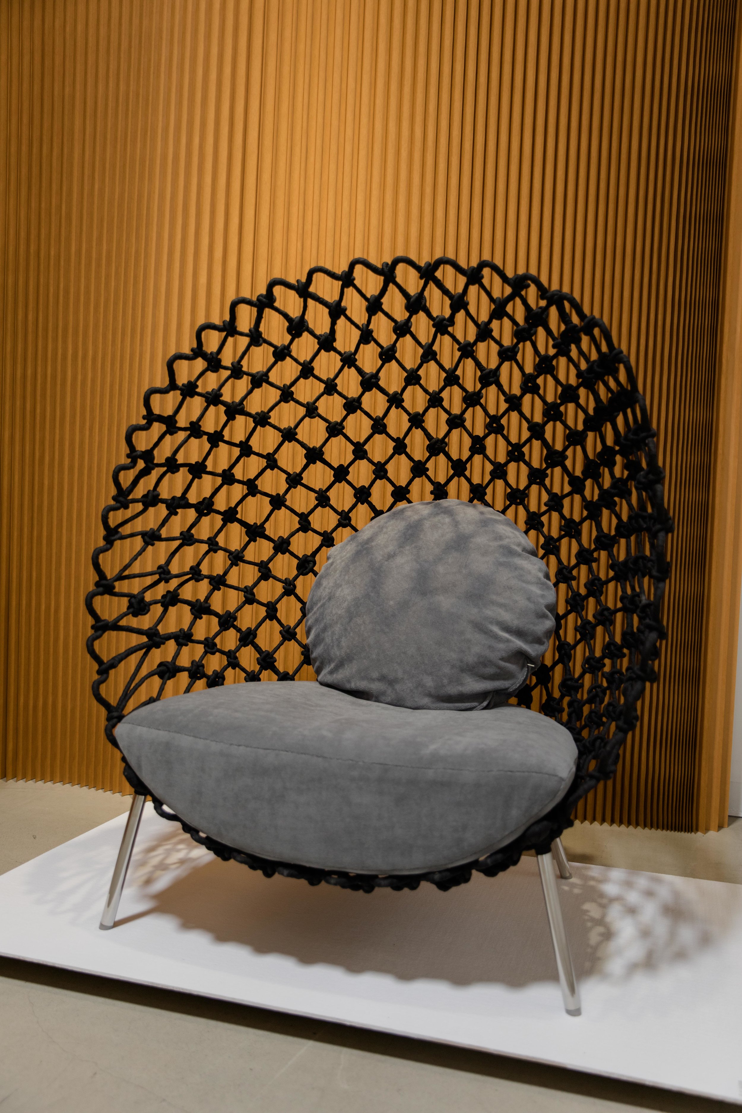 Kenneth Cobonpue who just launched a collaboration with Disney Star Wars, utilized his wrapping technique on the dragnet chair.