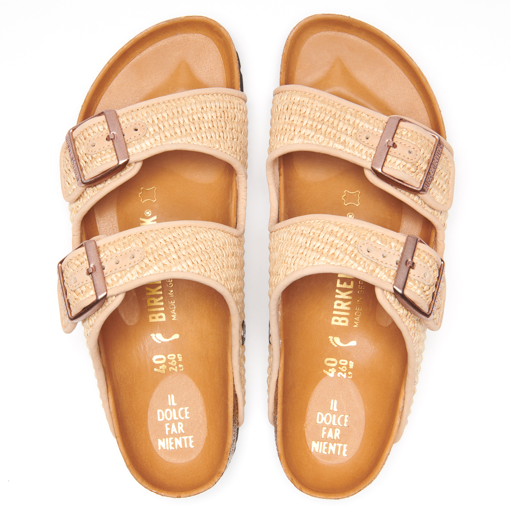 raffia birkenstocks