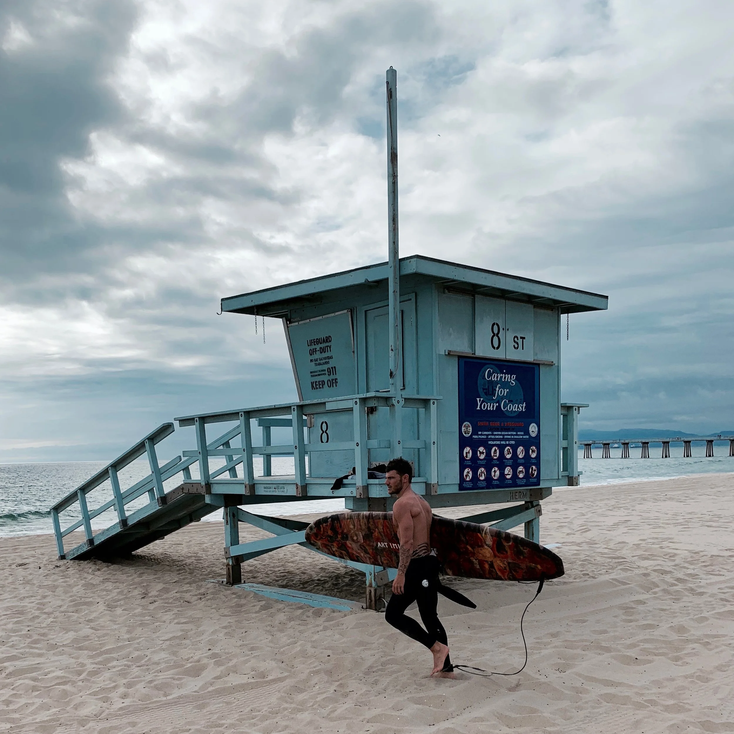 I moved to LA from Ibiza almost 5 years ago now, I fell in love with California pretty much from the day I arrived, I always wanted to surf but being English the options were a little restricted so making up for it now!
