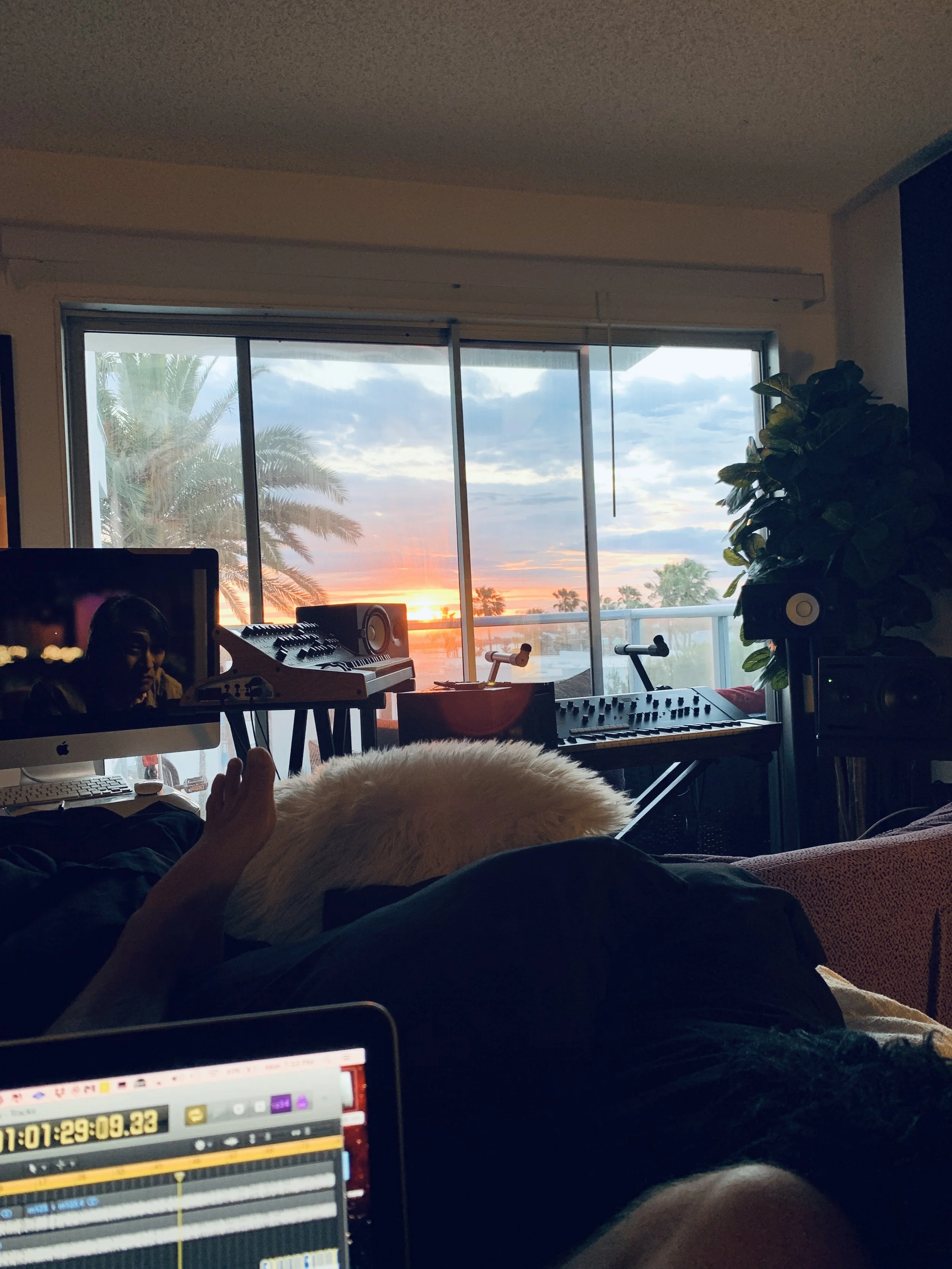 Pretty much all of my arrangements are actually done in my bed! I don’t use any headphone or speakers just the laptop and this works perfect for me, for me every aspect of making music has to be done in the environment you feel the most comfortable, Sketch 17 from my last Innervisions EP I actually my made on a plane with IPod headphones, and that’s the final version that was released, I didn’t change it in any way!