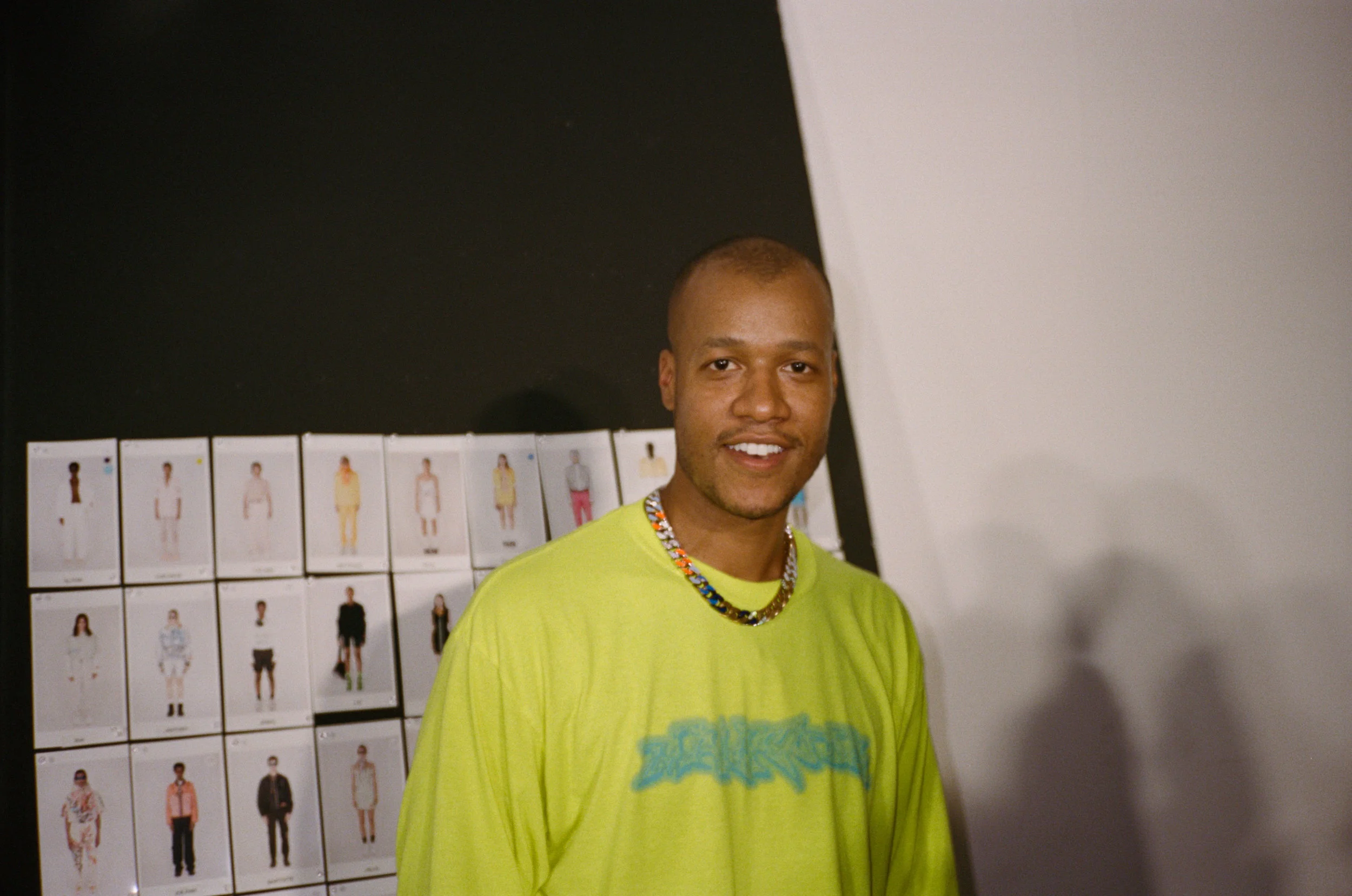 Heron Preston after his SS20 runway show.
