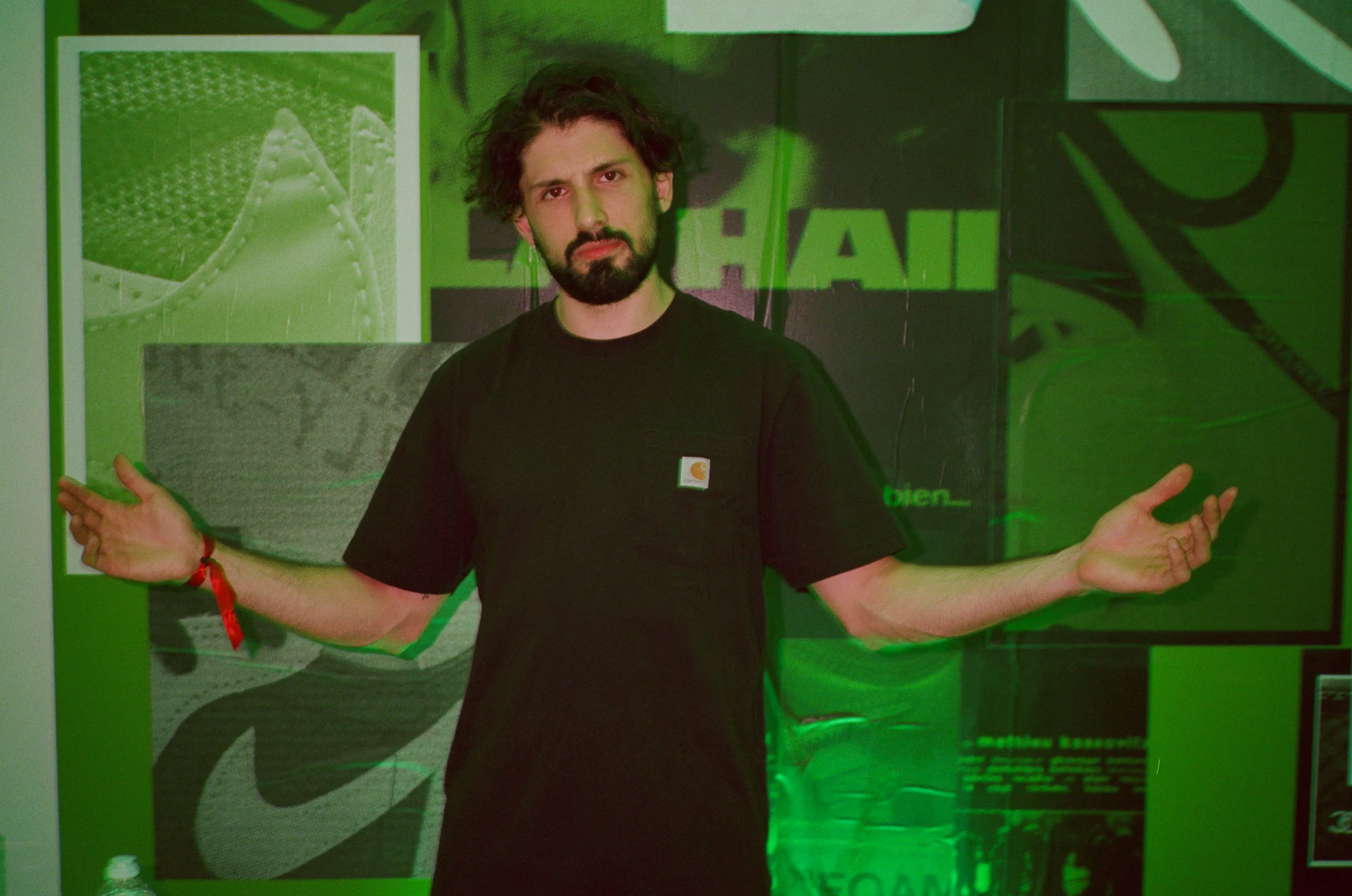 Pedro Cavaliere DJing the StockX party.
