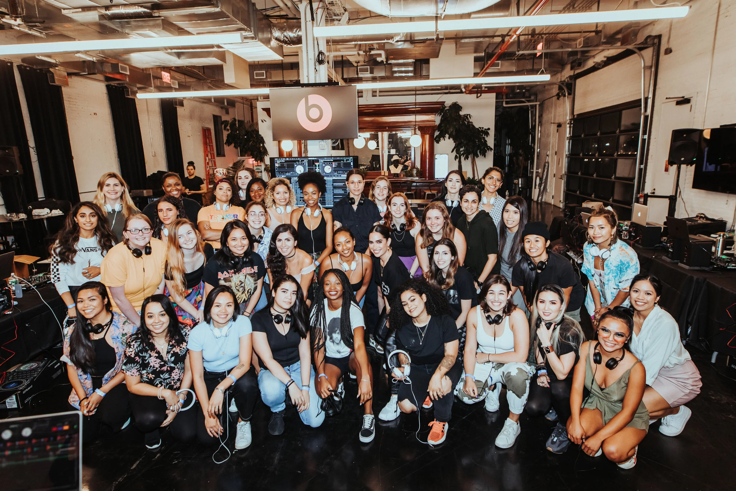 Beats provided headphones for everyone to go home with and practice what they learned.