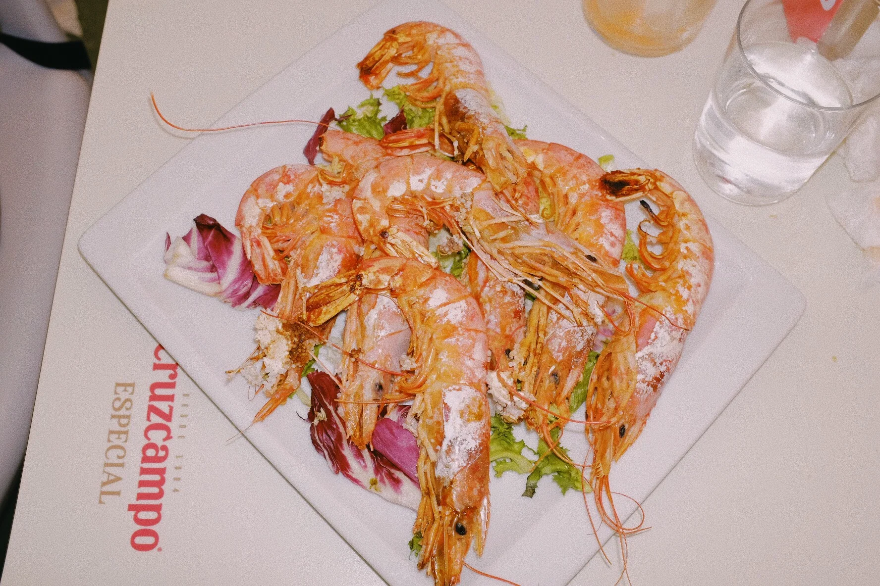 “My absolute favorite seaside dish ever - Camarones . Los Canos de Meca, Spain”