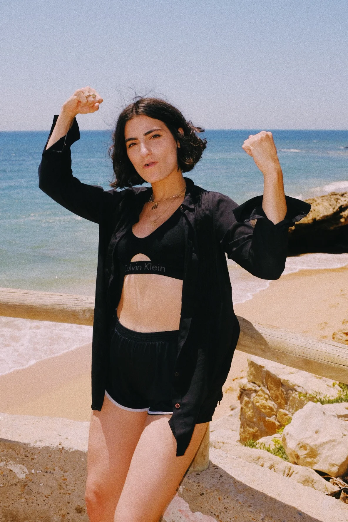 “Day off at the beach Los Canos de Meca, Spain. Finally got a tan.”