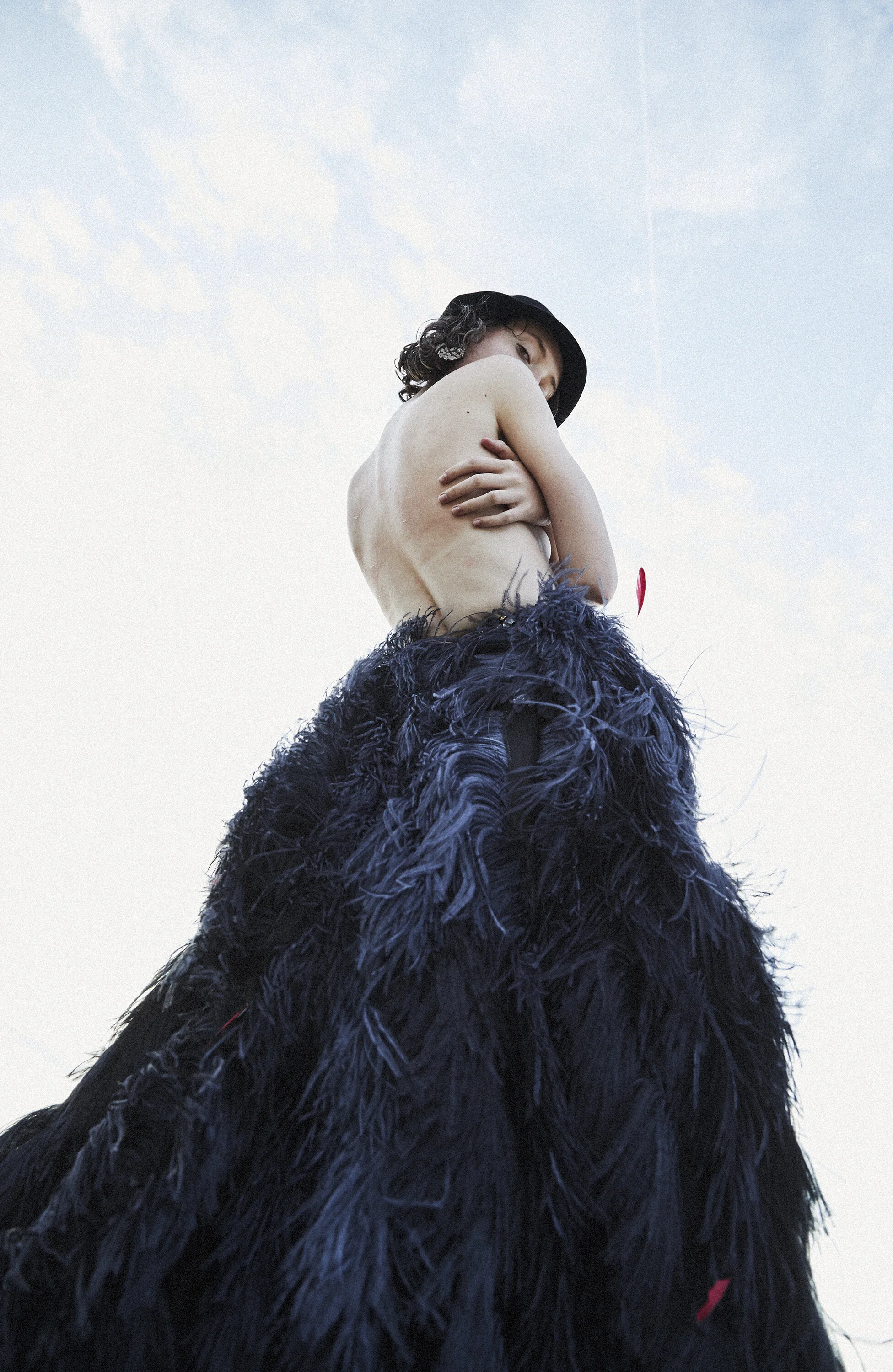 EVA POLESCHINSKI skirt and MÜHLBAUER hat