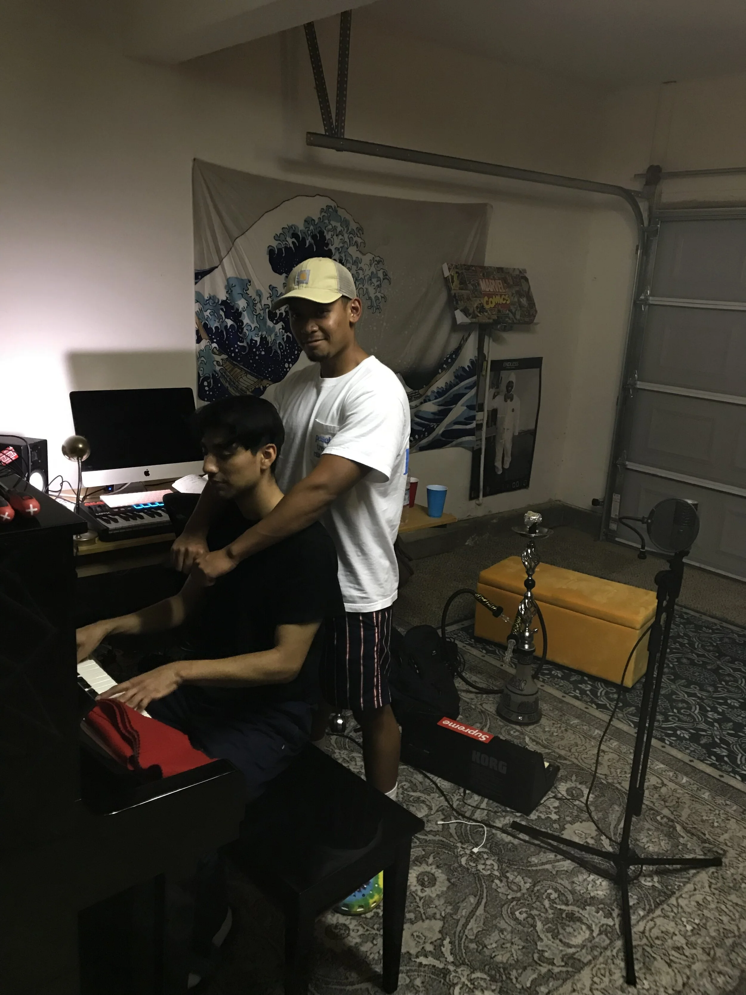 Joe and Dom are thrilled we aren't making music from a shed anymore.