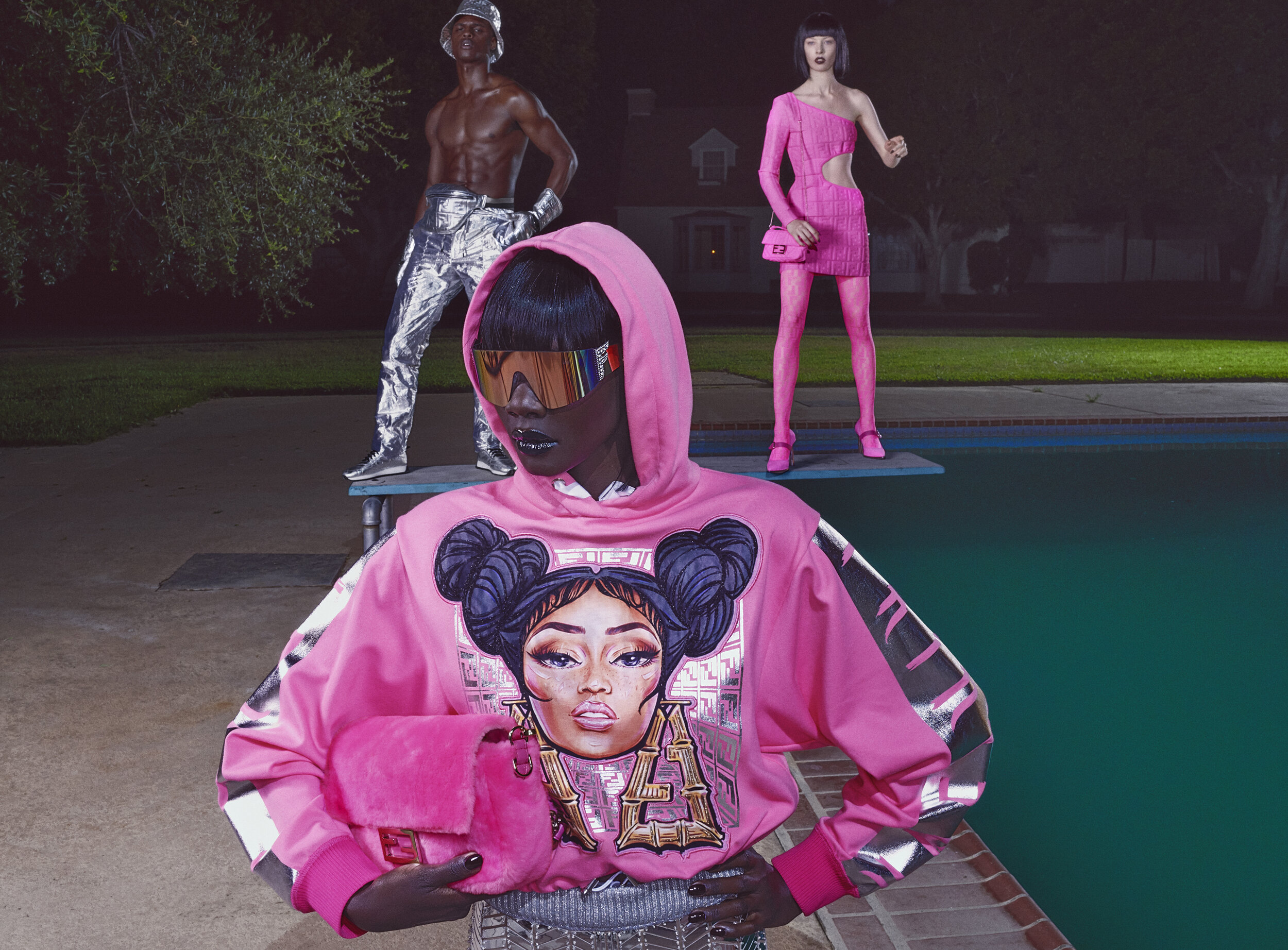 FENDI PRINTS ON X Nicki Minaj — Flaunt 