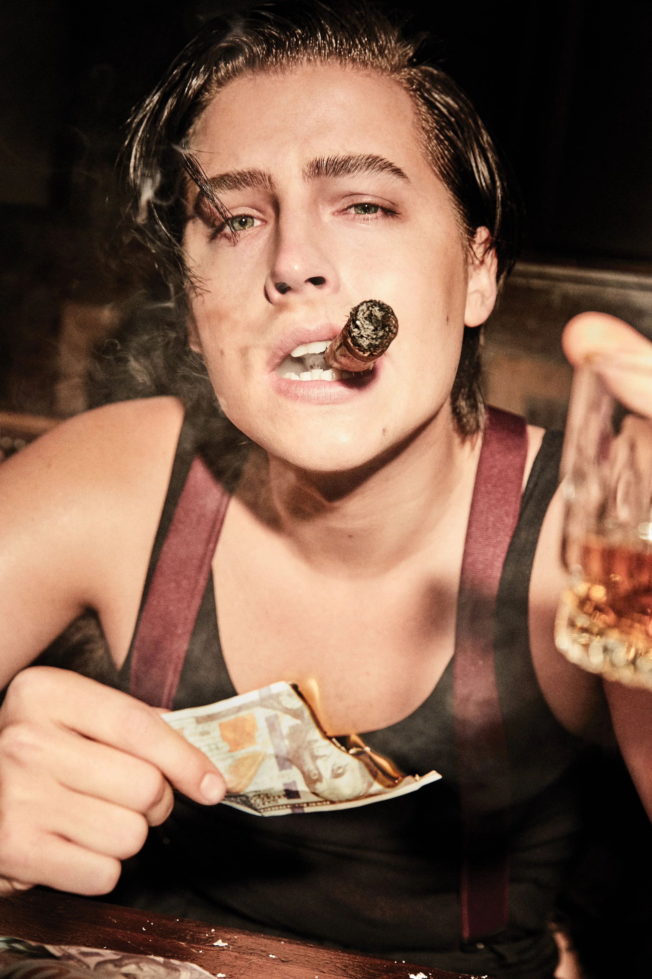 cole sprouse smoking a cigarette Cole Sprouse