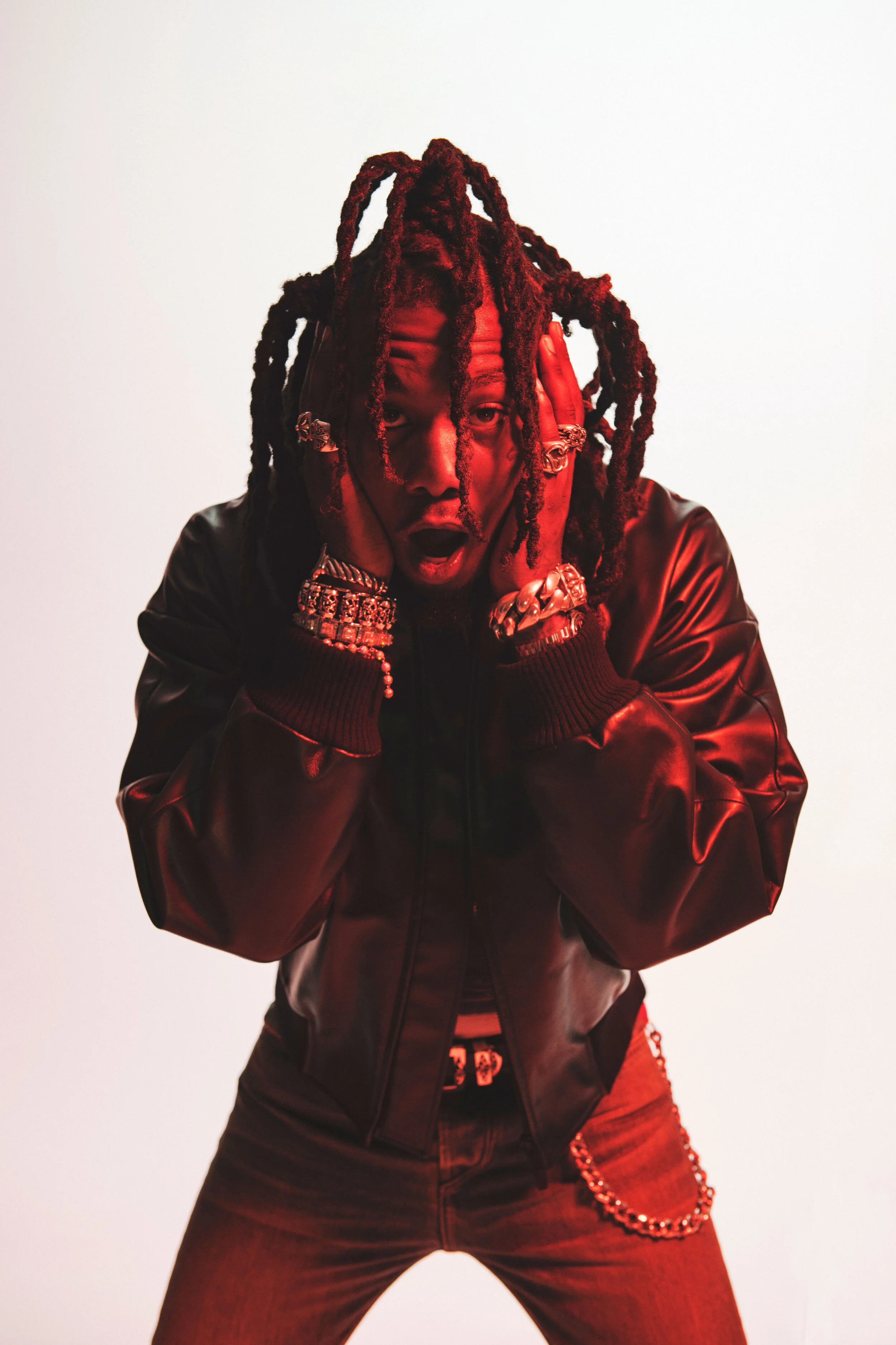  Offset wears  FEAR OF GOD EXCLUSIVELY FOR ERMENEGILDO ZEGNA  and talent’s own Chrome Hearts jewelry. 