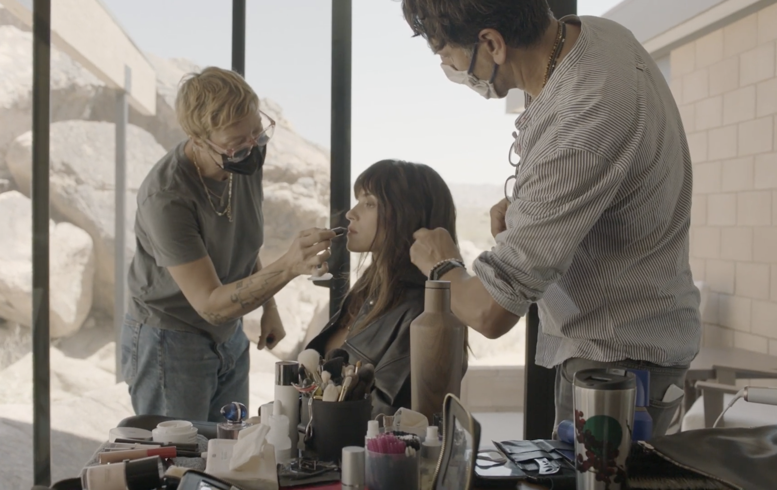 Adria Arjona / Behind the Scenes of the Wishes Issue Cover Shoot, With by Armani Beauty