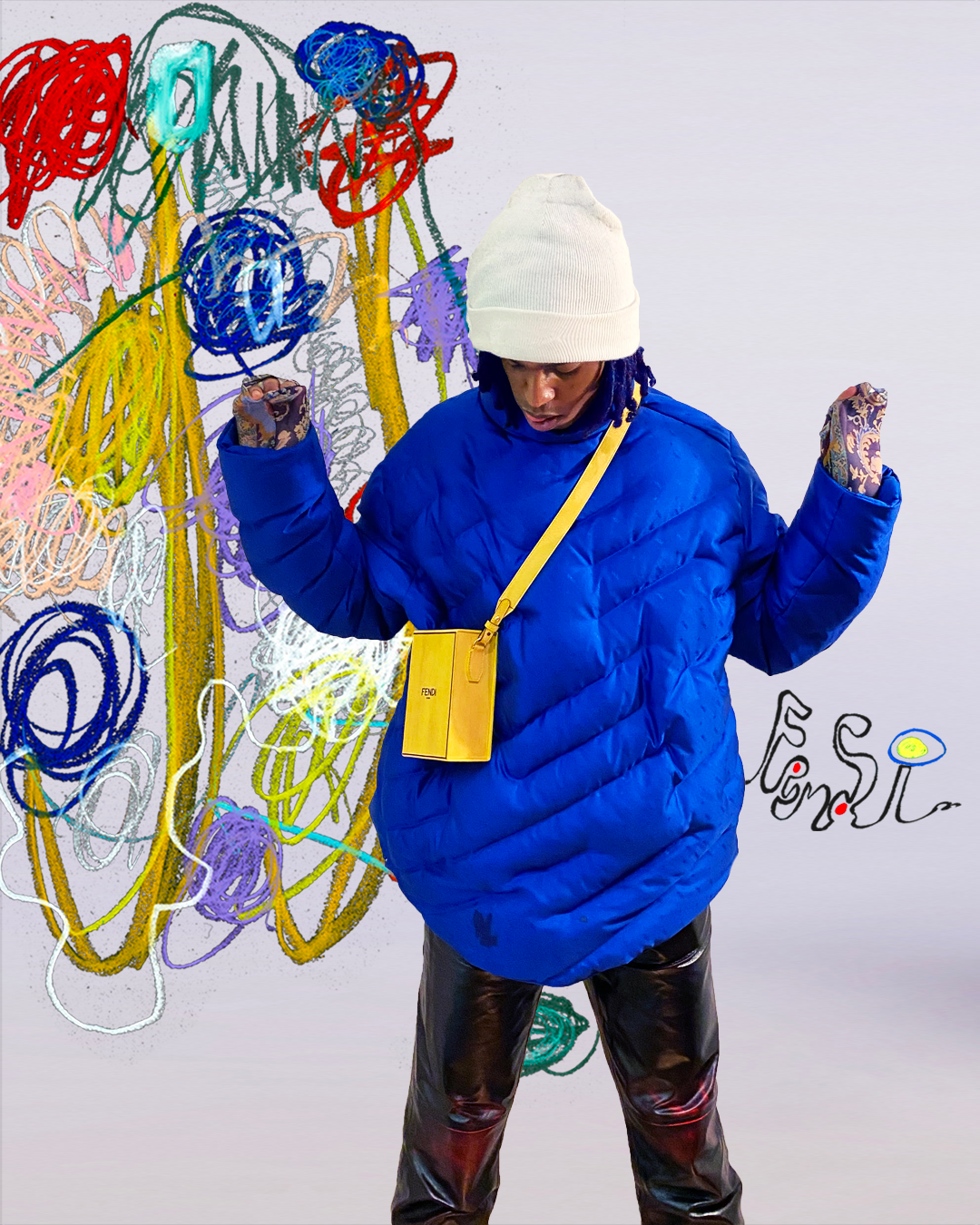 未使用☆FENDI☆2021☆バンドカラー☆シャツ☆ジャケット FENDI ジップ 