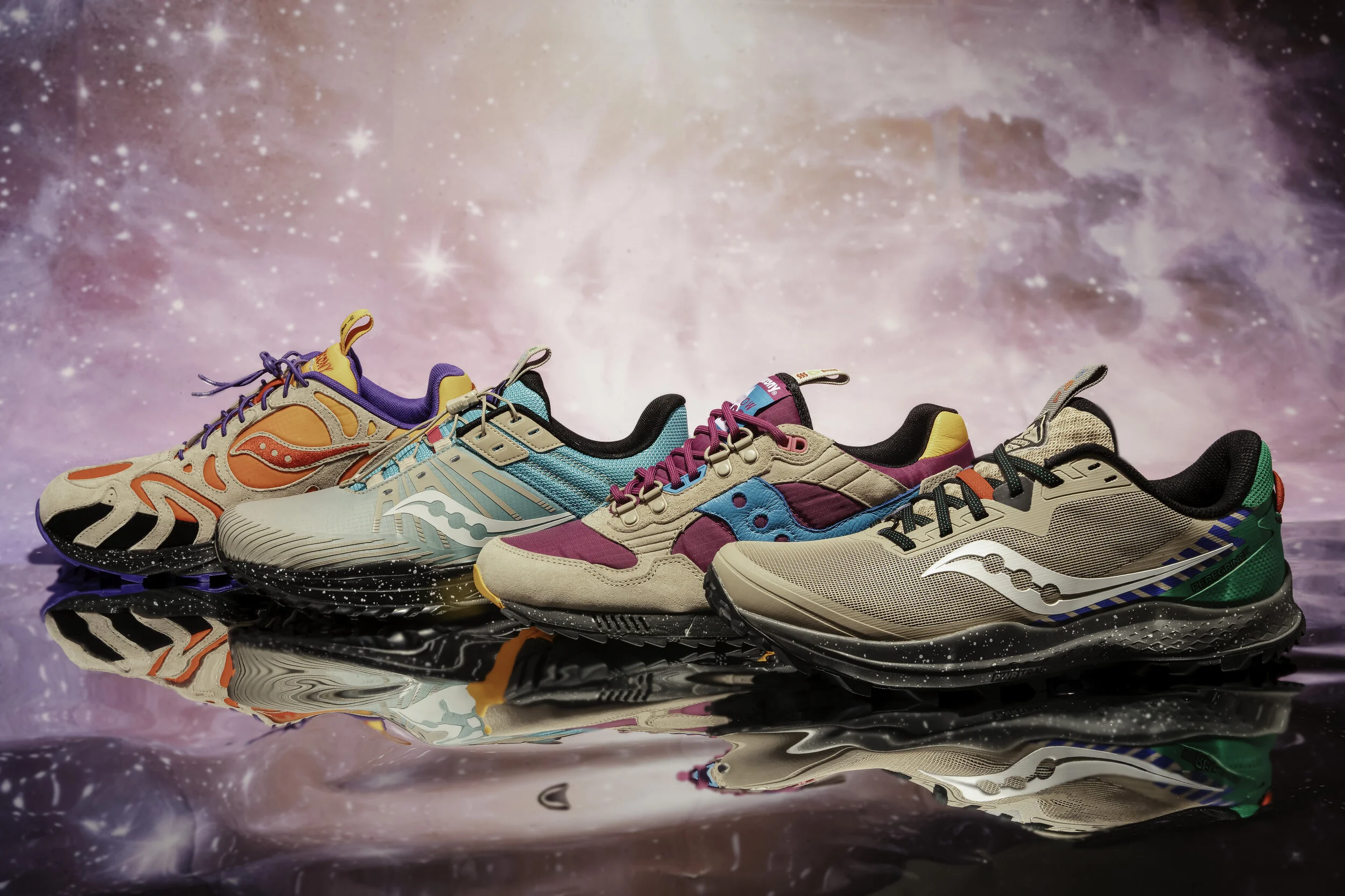Saucony Grid Azura 2000 Aries Shoes Mens 4.5 Multicolor Zodiac Sneakers S70559-1 Brand New Saucony Grid Azura 2000 Black Grey Yellow Shoe  main image 3