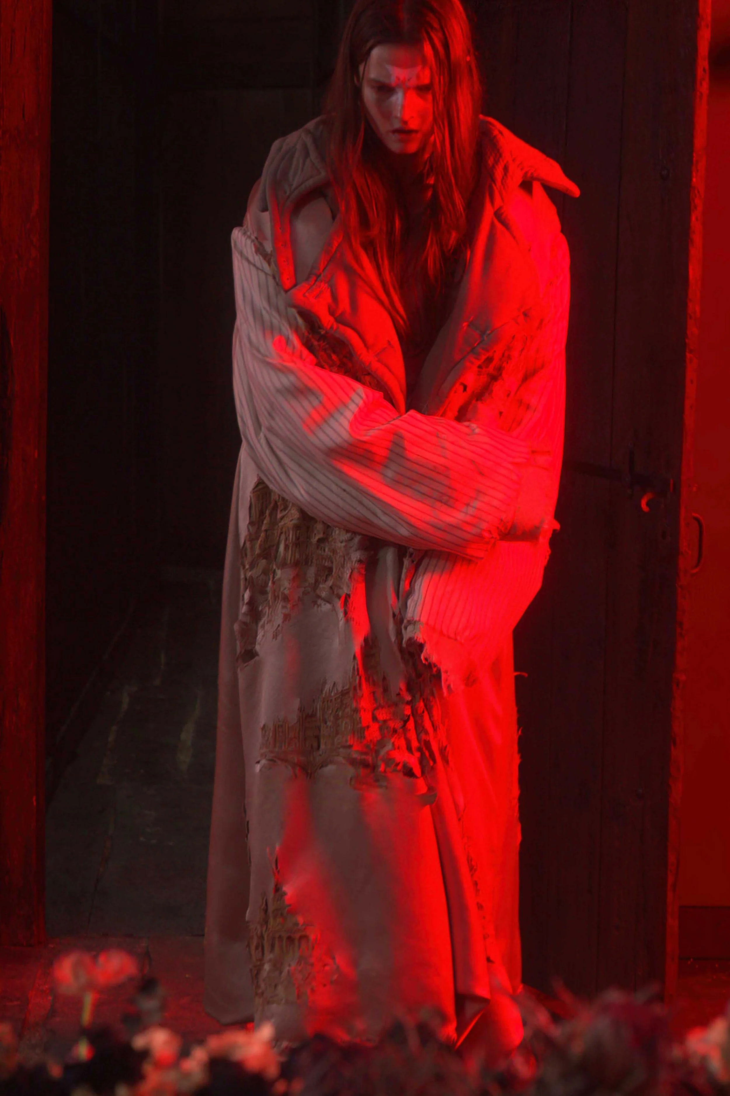11AW Maison Margiela muffler red ④着画あり Maison Margiela | Artisanal 2021 Collection