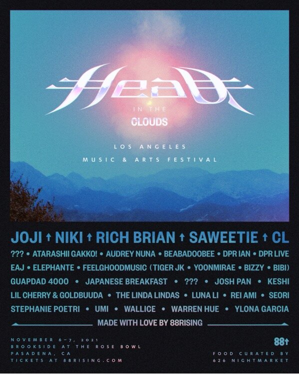 Head in the Clouds | 88Rising Announces 2021 Festival Lineup
