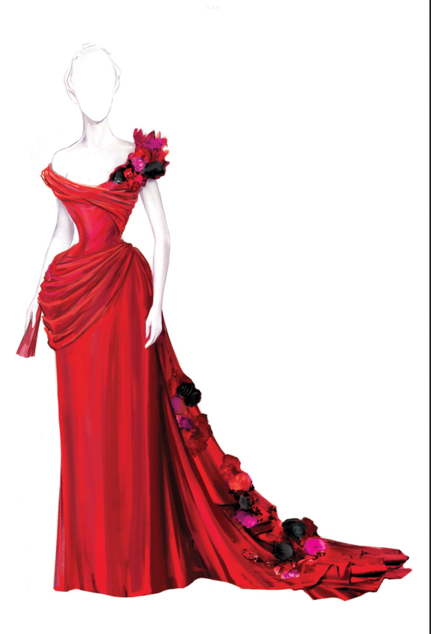 gilded age red dress Kasia Walicka-Maimone