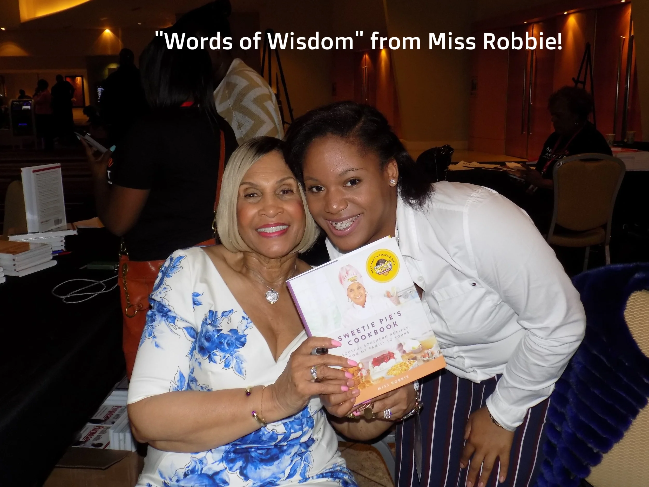 With Miss Robbie - Star of OWNs Sweetie Pies.JPG