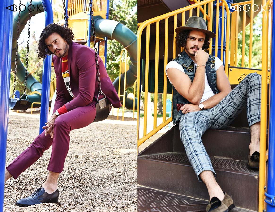 Left - Suit: Topman , Sweater: Forever 21 , Watch: Fossil , Shoes: Angela Mitchell Right - Shirt: Hanes x Karla , Vest: Ring of Fire , Shoes: A ngela Mitchell