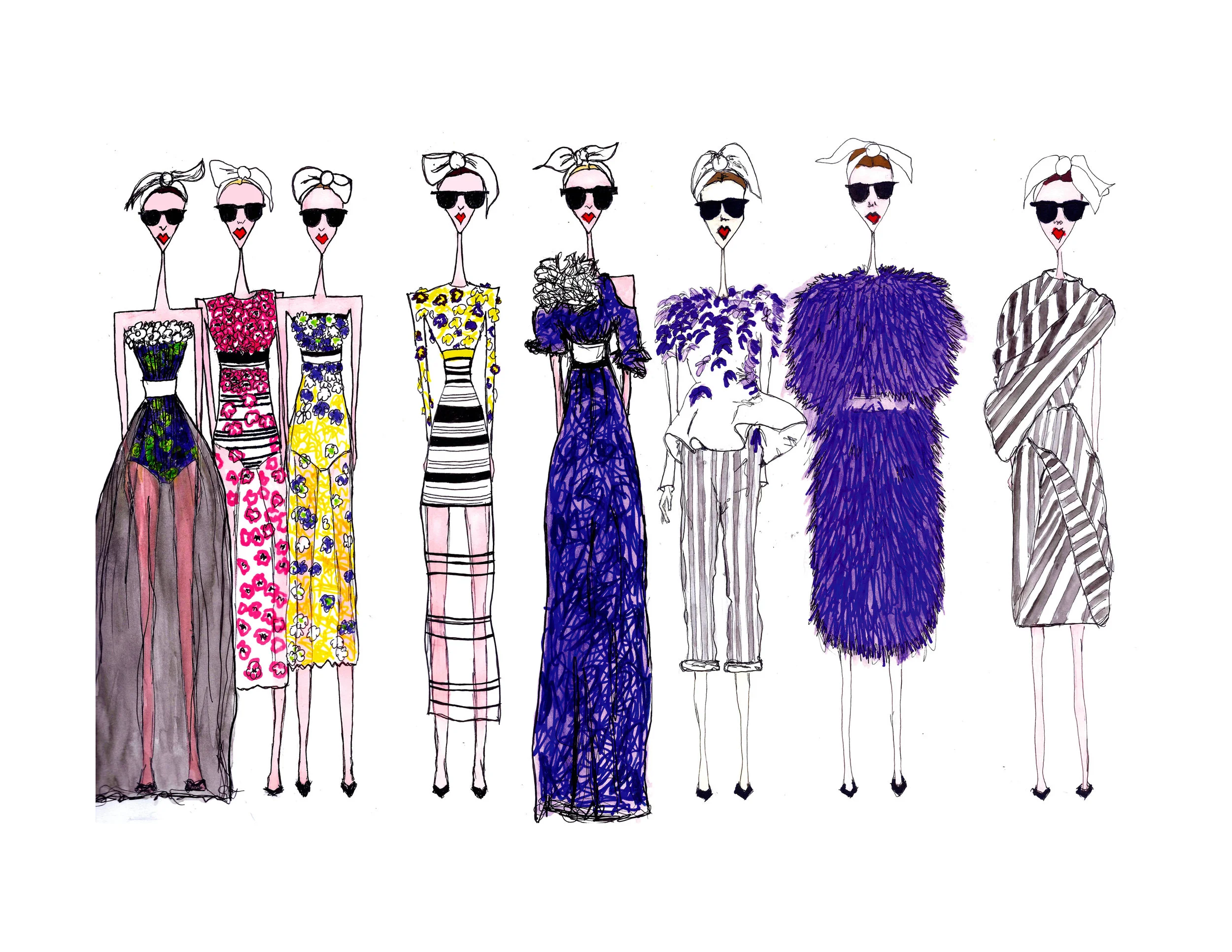 Illustrator: Julie McGrathWardrobe Credits: Galliano's Dior