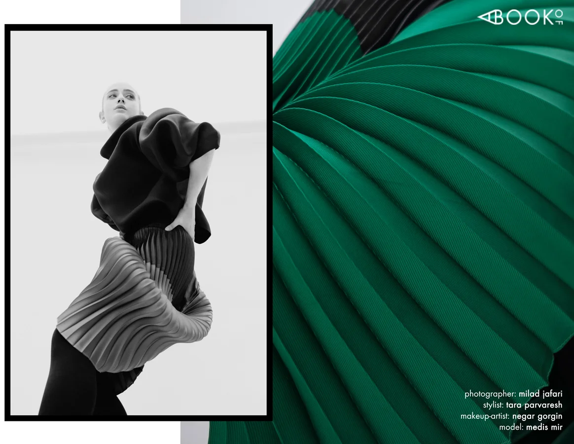Blouse TARA PARVAREESH | Pleated Skirt TARA PARVAREESH | Leggings CALZEDONIA