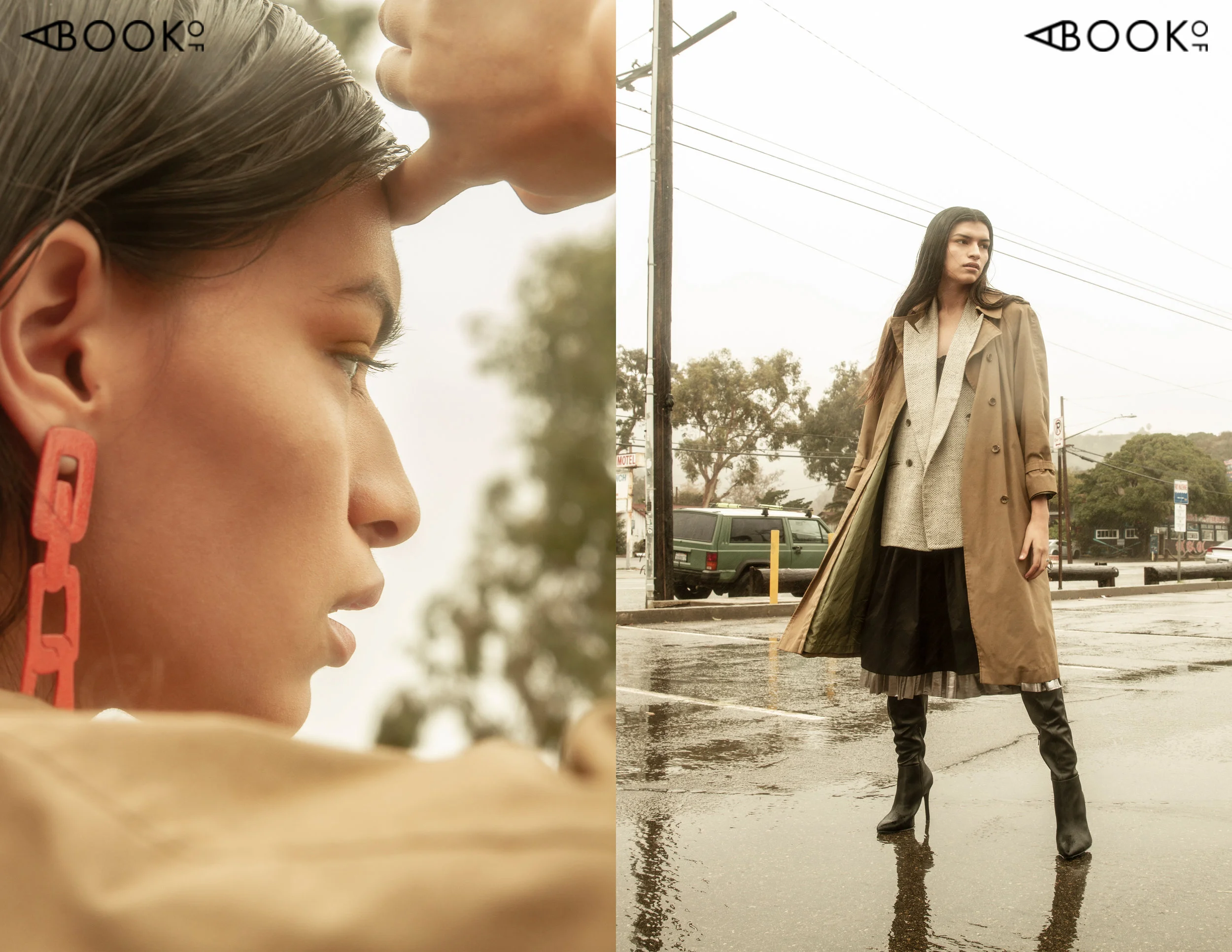 Dress: Textile Haus, Vest: Vintage, Skirt: Topshop, Coat: Vintage, Boots: Charles David, Earrings: Georgina Trevino
