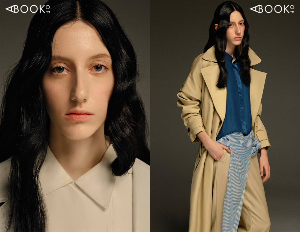 Left: Jacket & Pants: Ynes Suelves , Blouse: Las Pepitas Right: Trench: Juanma By El Cuco , Top: Maria Roch , Top: KM by Lange , Pants: By Luma