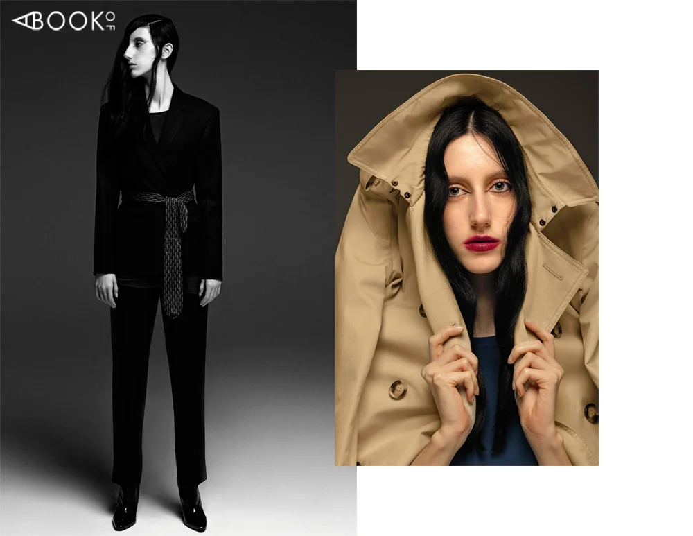Left: Jacket & Pants: Llamazares y De Delgado , Shirt: Gian , Shoes: Louis Vuitton Right: Trench: Burberry