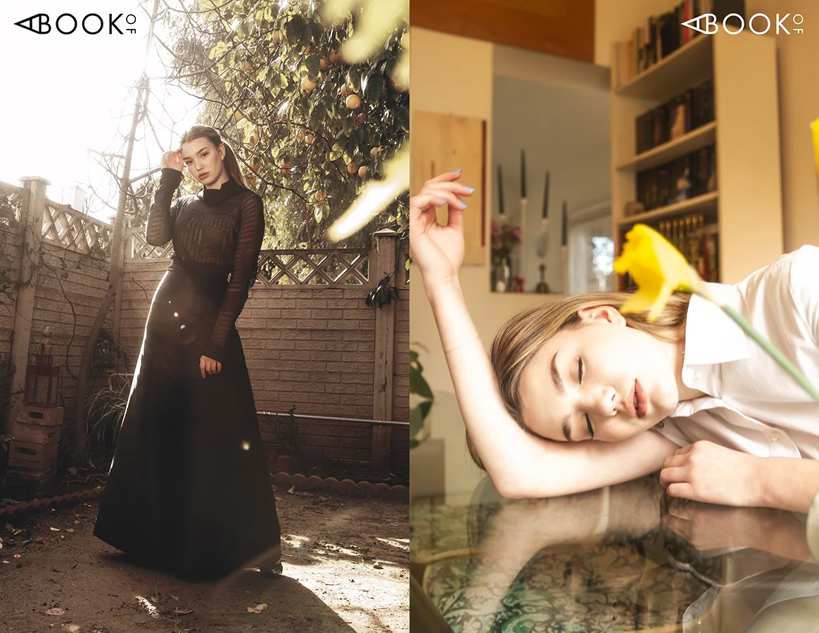 Left, Top: Lotuz, Bottom: Silvana Tedesco, Shoes: Nowpr | Right, Dress: Lotuz