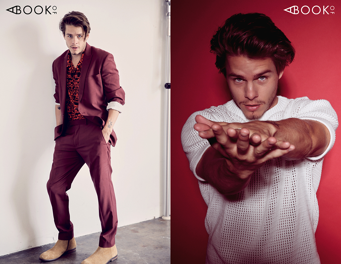 LEFT: Suit: John Casely - Hayford x Topman, Shirt: Givenchy, Boots: Aquatalia RIGHT: Shirt: Sandro
