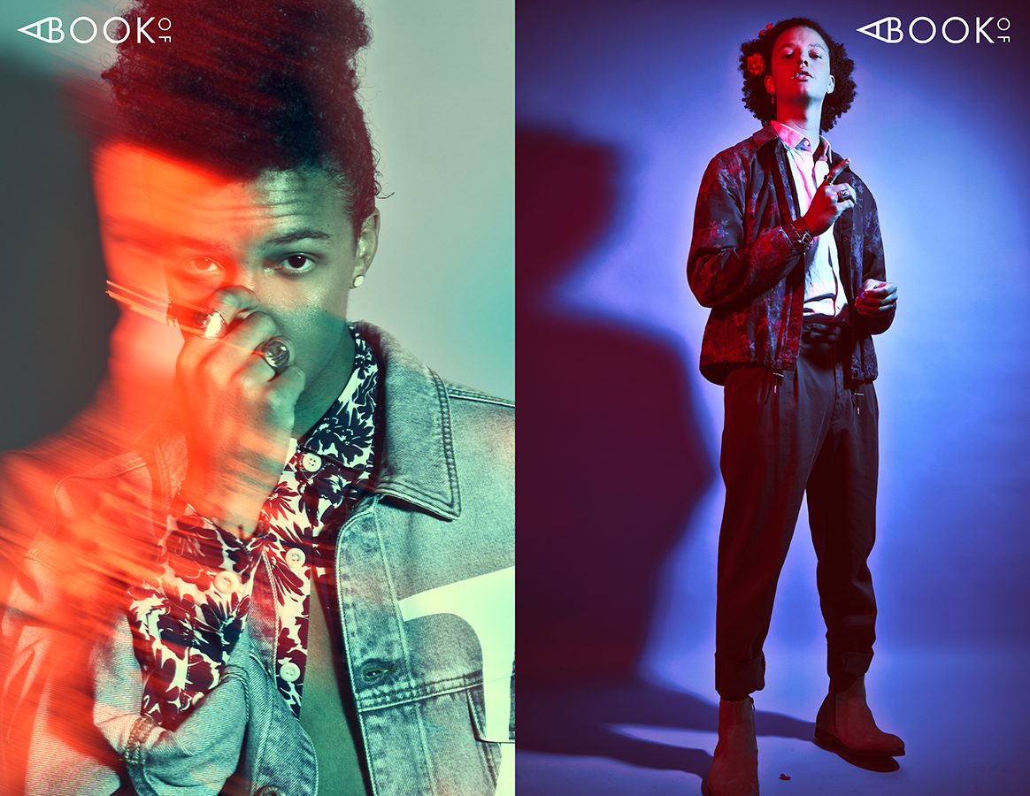 LEFT: Jacket: VALENTINO , Shirt: SANDRO RIGHT: Jacket: ALEXANDER MCQUEEN, Shirt: ALL SAINTS , Pants: ZEGNA Shoes: DOC MARTENS