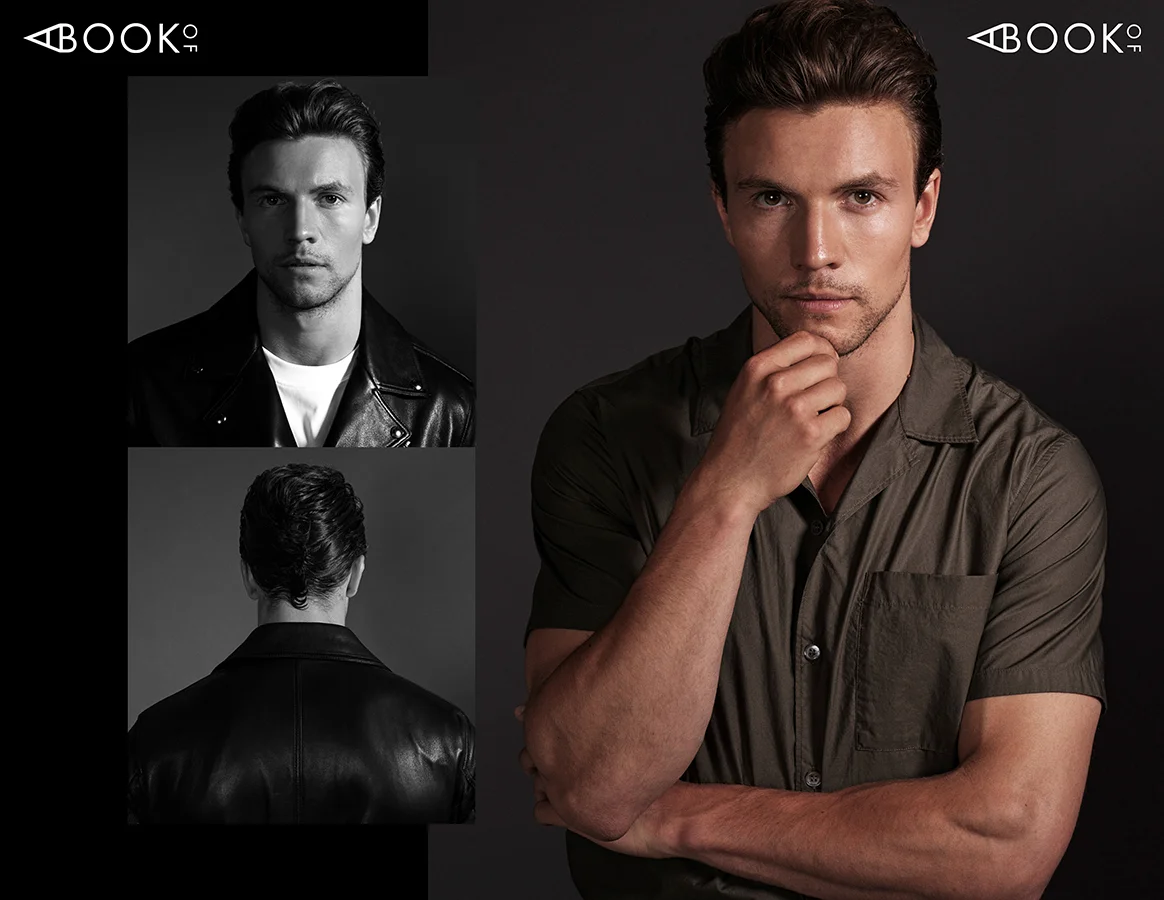 LEFT: Shirt: SANDRO, Leather Jacket: BELSTAFF RIGHT: Shirt: ARKET