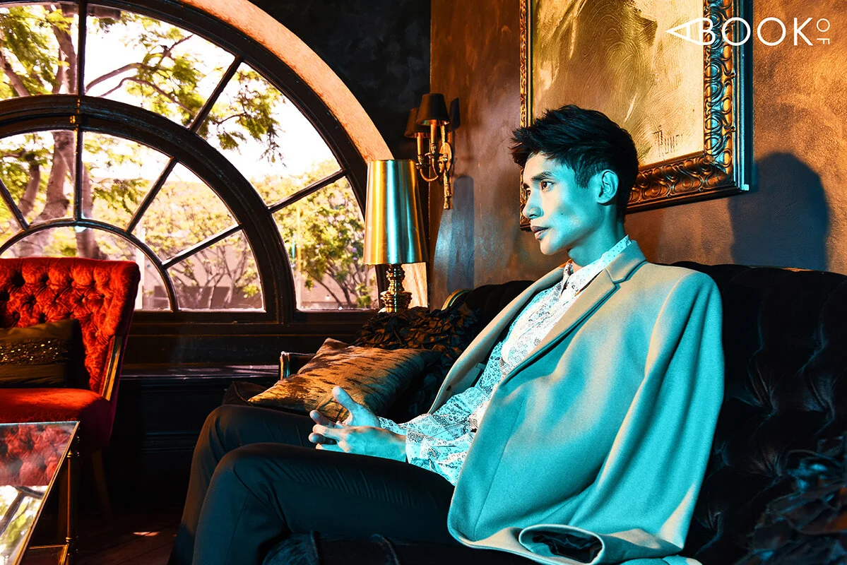 MAGAZINE LAYOUT: PHIL LIMPRASERTWONG, STYLING: ROBIAT BALOGUN, GROOMING: RENEE NAPOLITANO, LOCATION PRODUCER: BRI MARANGA, LOCATION: THE CULVER HOTEL
