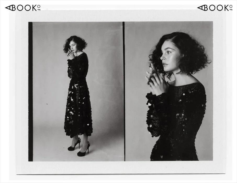 Dress: THAI NGUYEN ATELIER, Shoes: BADGLEY MISCHKA, Earrings: JOIA