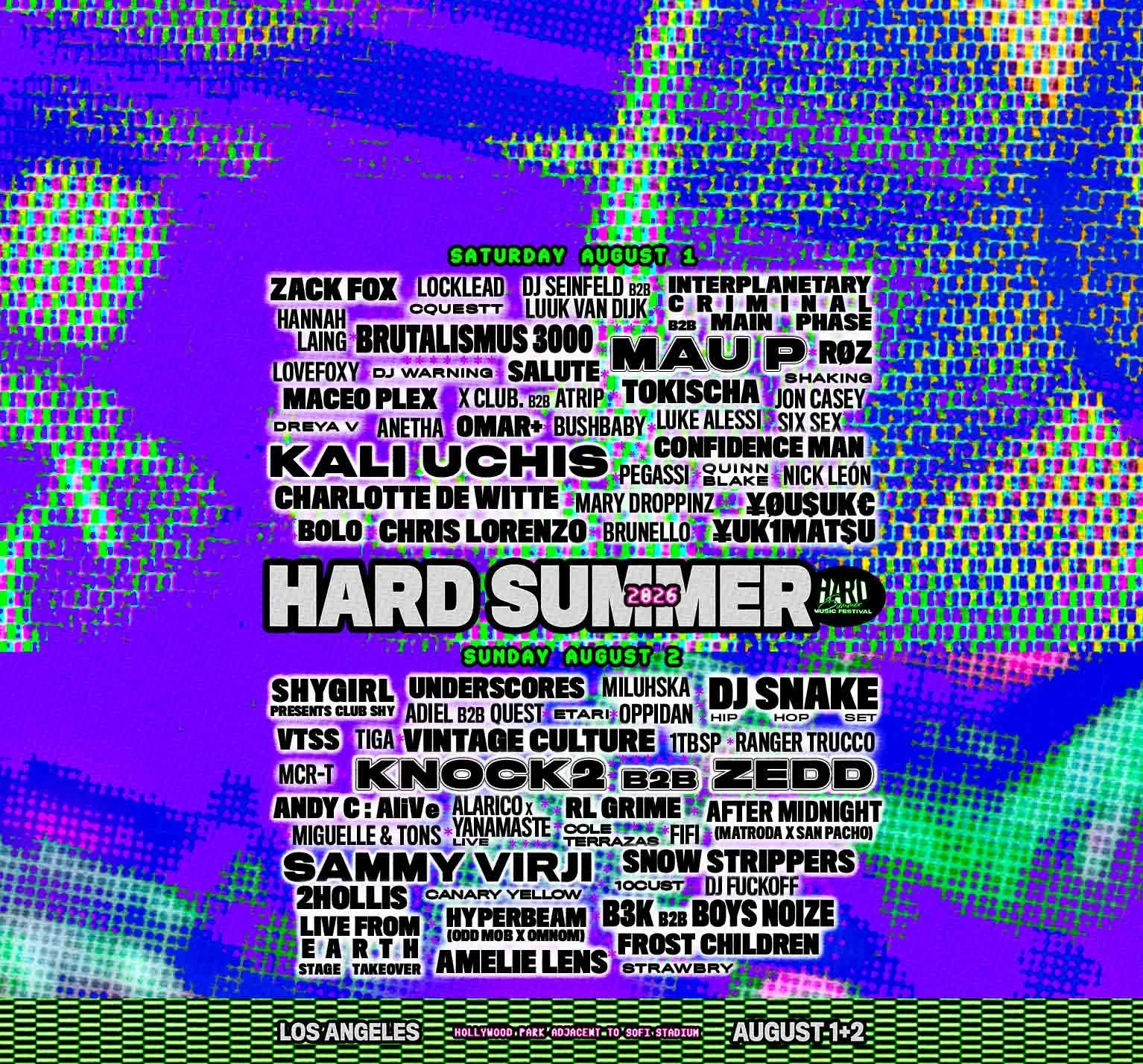 HARD SUMMER Returns to Hollywood Park With One of Its Most Eclectic Lineups Yet