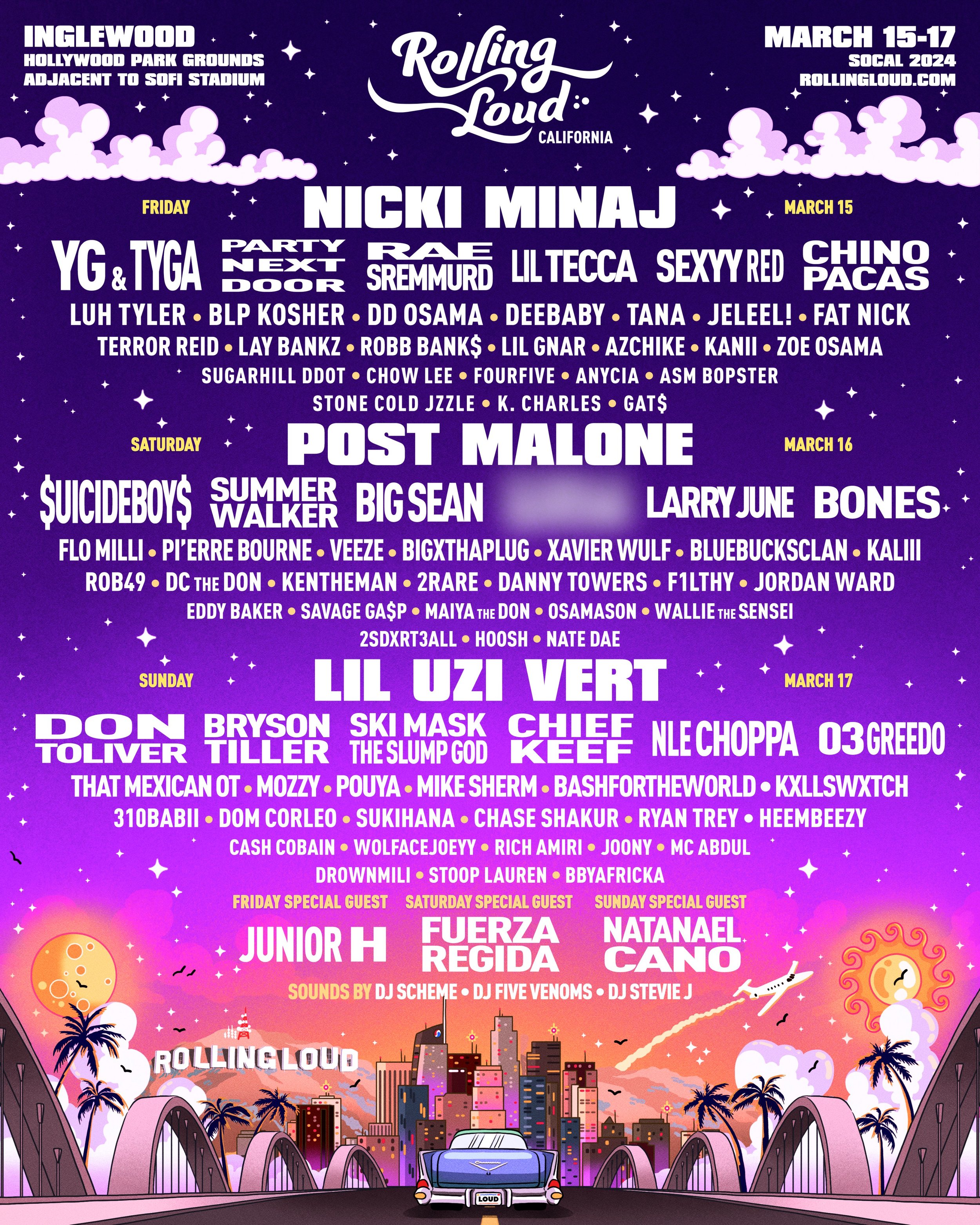 ROLLING LOUD CALIFORNIA 2024 UNVEILS STAR-STUDDED LINEUP WITH