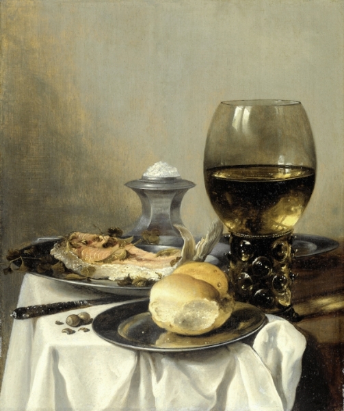 Fig 2 . Peter Claesz, Still Life with Fish , 17th century
