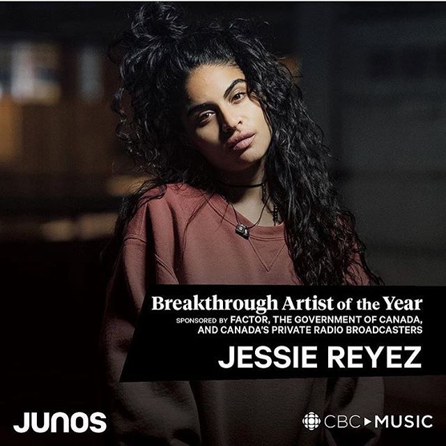 Breakthrough Artist Of The Year Goes To @JessieReyez 🏆! #JessieReyez #JUNOS