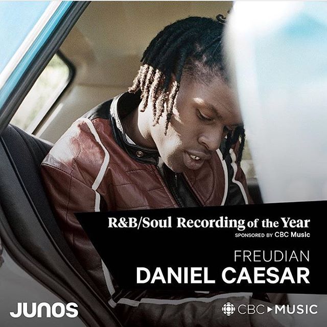 ...And The Winner For Best R&amp;B / Soul Recording Goes To Freudian by @DanielCaesar At @TheJunoAwards 🏆 #DanielCaesar #Junos