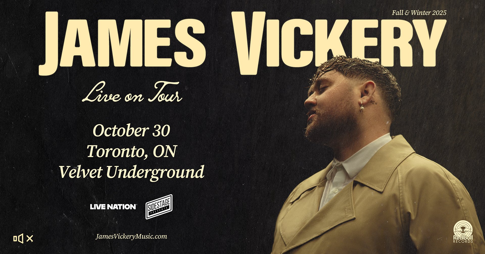 James Vickery - Thursday October 30 [Toronto]