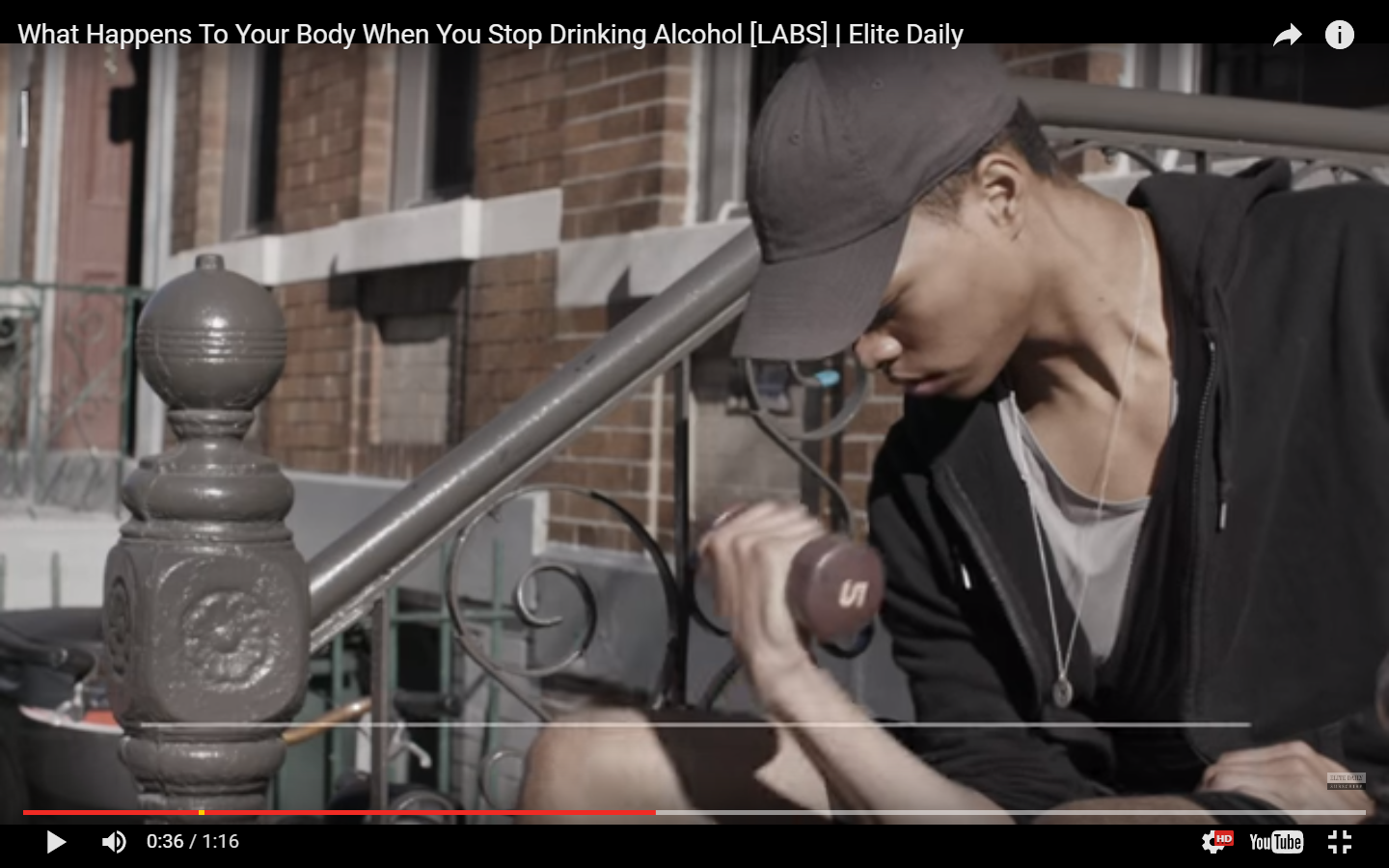 ELITE DAILY commercial starring Scott Camaran "What happens to your body when you stop drinking Alcohol" https://youtu.be/WKHNl6U3XMw