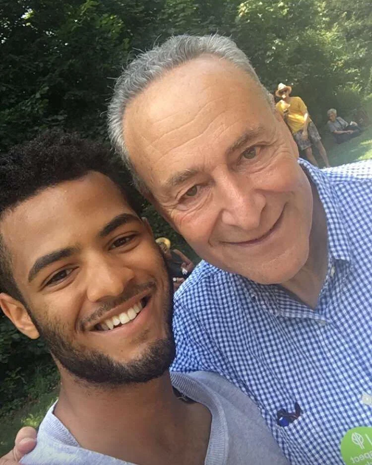 Lawrence Booker w US Senator Chuck Schumer.jpg