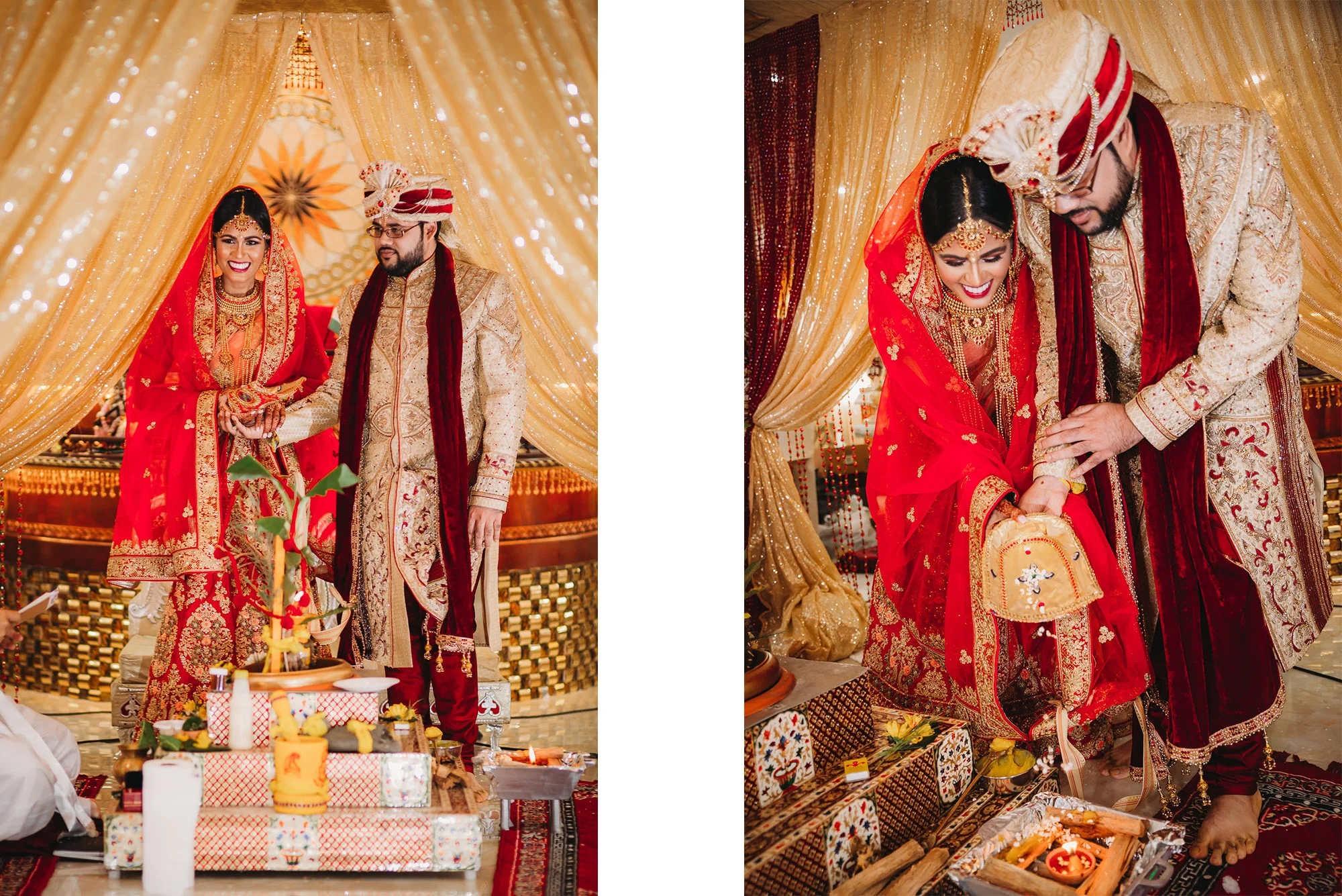 Hindu Wedding Ceremony at Lakshmi Narayan Temple