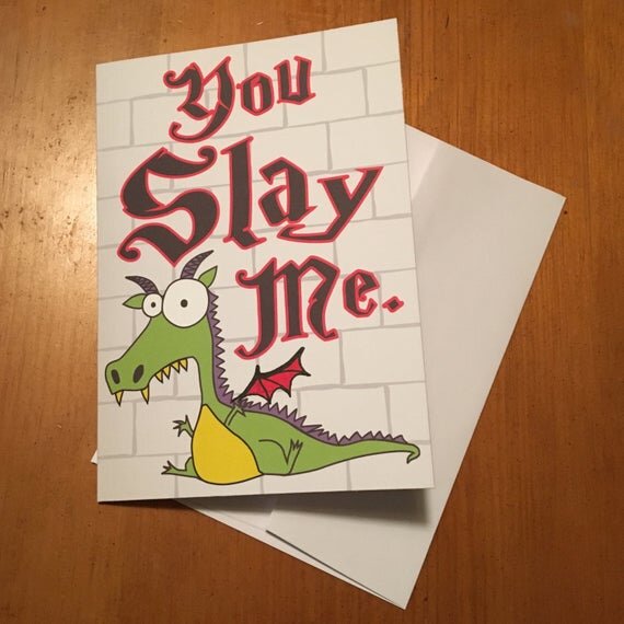 Slaying Definition | Greeting Card