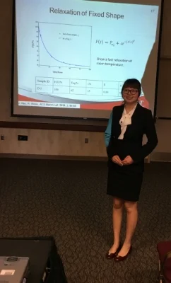 Qinyuan presenting her work on SMPs