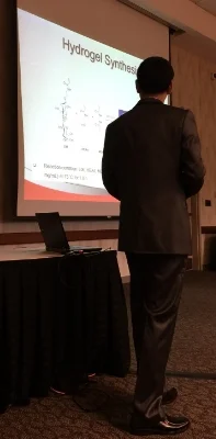 Yongshun describing his novel hydrogels