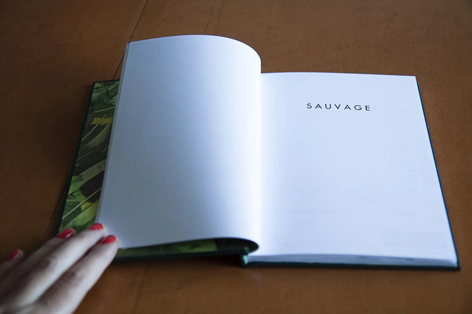 Sauvage. Fotolibro colectivo r ealizado el 20 de marzo de 2014 en el taller de fotolibros organizado por el Photobookclub Madrid en colaboración con la Imprenta Municipal - Artes del Libro.