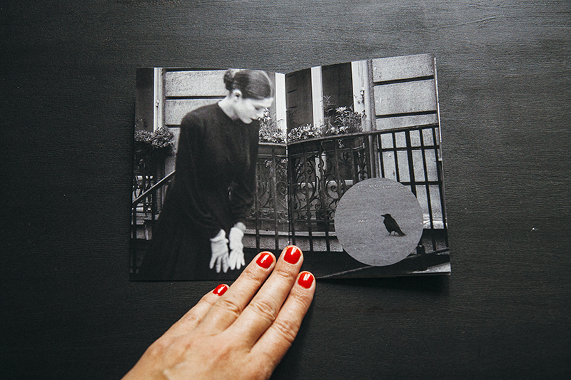 Páginas interiores del fotolibro  La Famille Poirot I  de Ana Zaragoza editado por  Caravanbook.