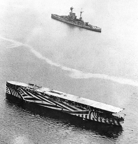 HMS Argus, 1918.