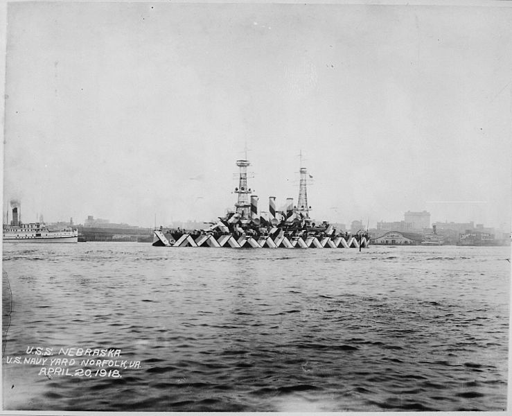 USS Nebraska, 1918.
